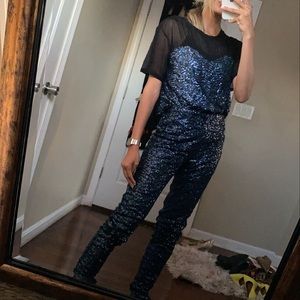 High waisted pants and cropped set